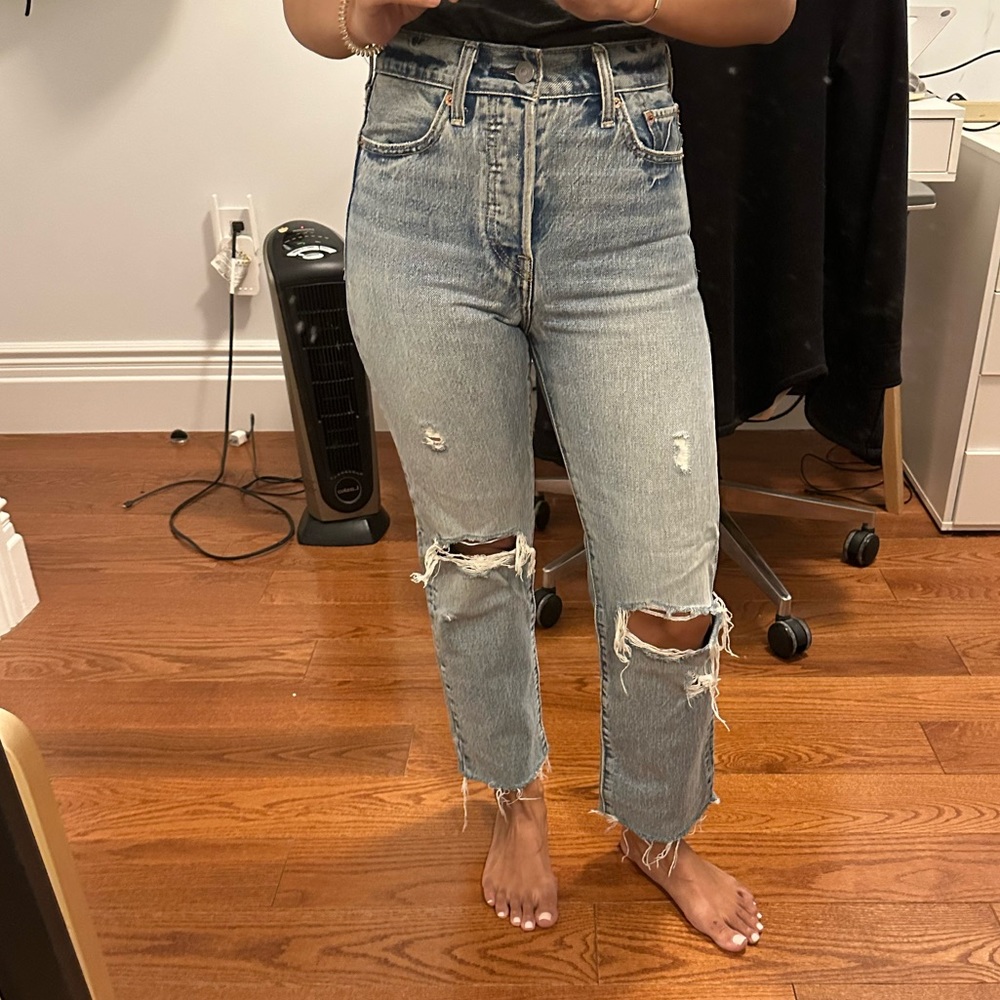 VINTAGE LEVIS HIGH WAISTED CUT OFFS